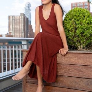 Nwt banana republic xs petite linen blend dress